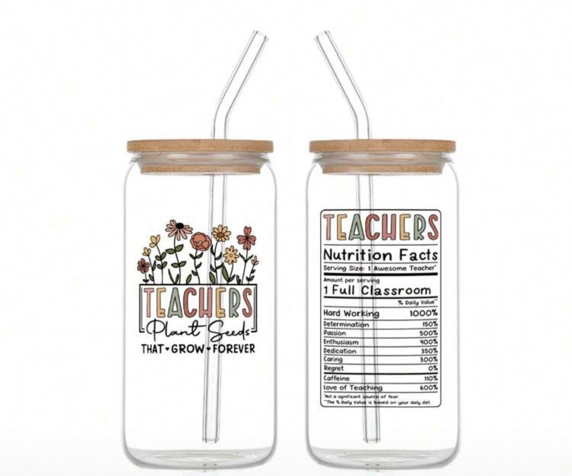 Teacher’s day Glass Cup
