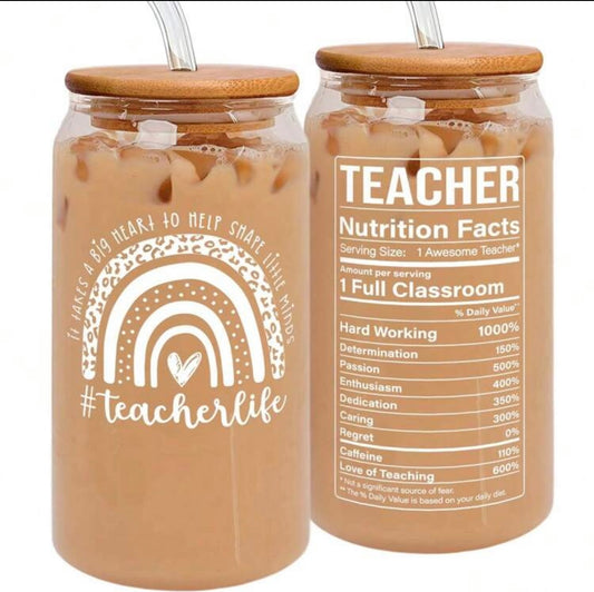 Teacher’s day Glass Cup