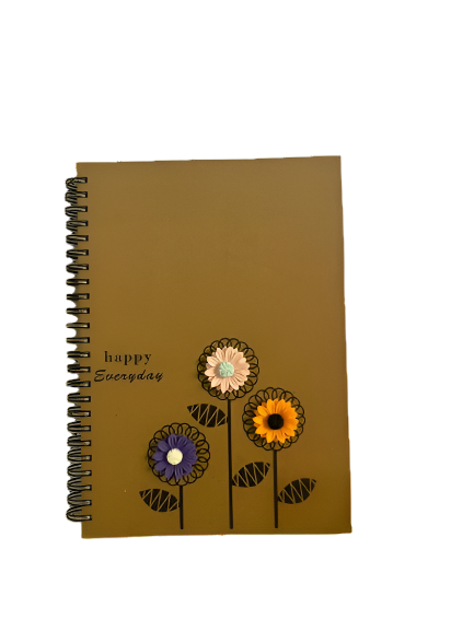 Notebook colorful flowers